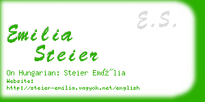 emilia steier business card
